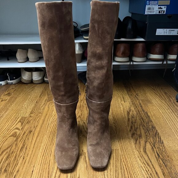 J McLaughlin Brown (Cognac) Suede Boots Sice 7.5 Womens - Picture 2 of 8